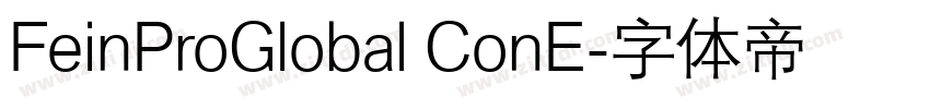 FeinProGlobal ConE字体转换 FeinProGlobal ConE字体转换